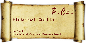 Piskolczi Csilla névjegykártya